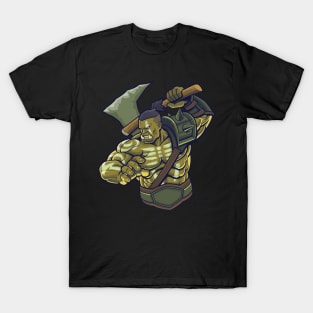 War Craft Orc Warrior in Action T-Shirt